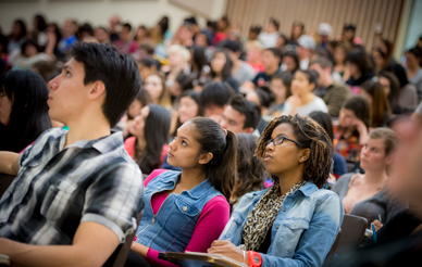 Students at lecture hall